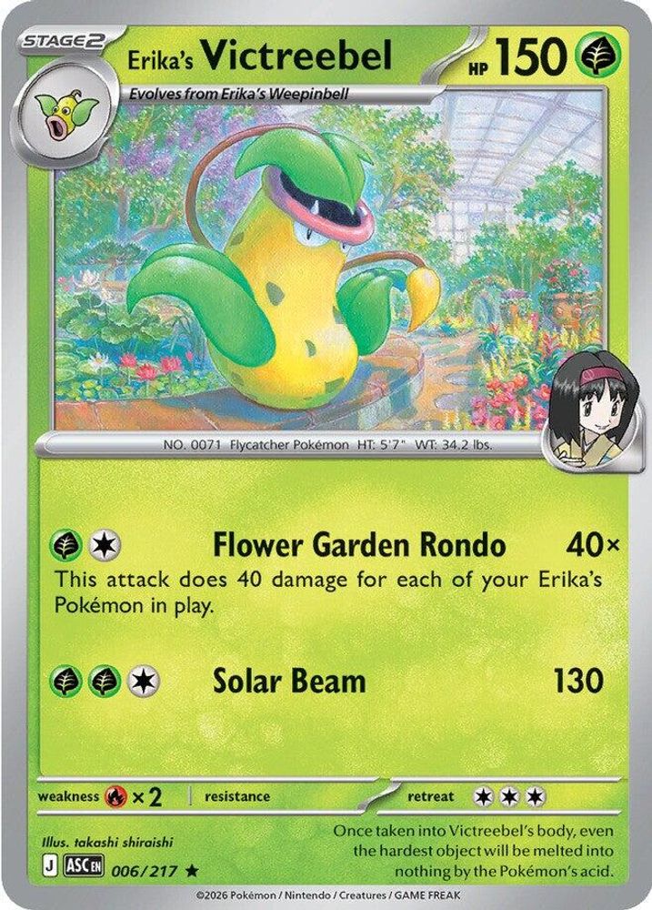 Erika's Victreebel 006/217 Ascended Heroes Pokemon Holo Rare NM
