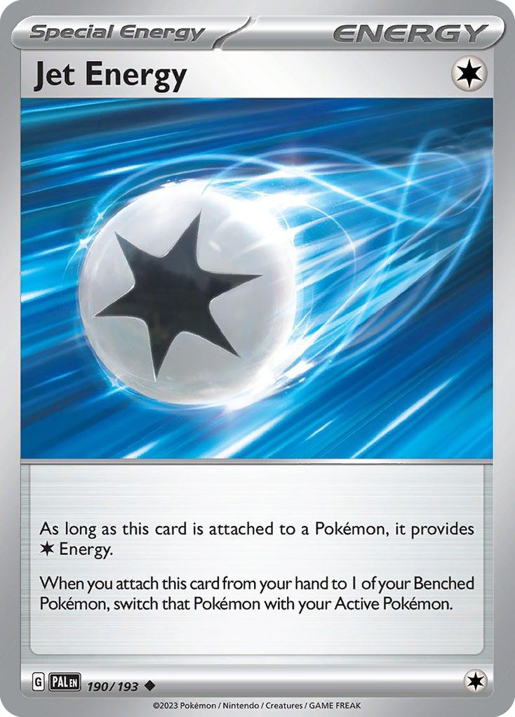 Jet Energy 190/193 Paldea Evolved Pokemon Reverse Holo Uncommon NM
