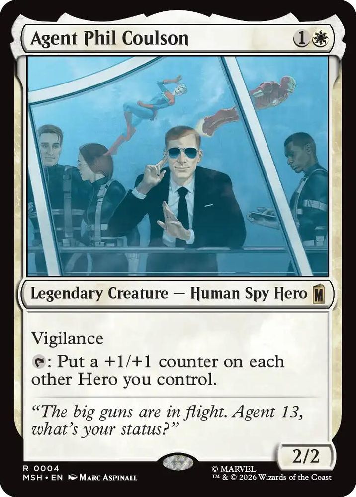 Agent Phil Coulson 4 Marvel Super Heroes Magic: The Gathering Foil