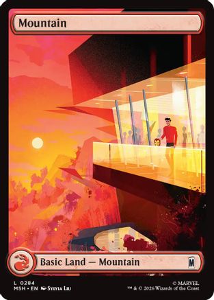 Mountain (0284) 284 Magic: The Gathering Marvel Super Heroes