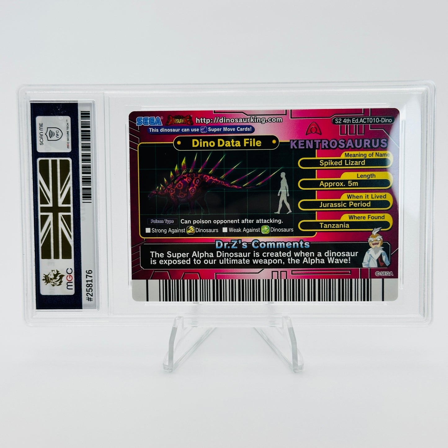 Kentrosaurus (Super Alpha) - ACT0010 - Dinosaur King Arcade - MGC 10