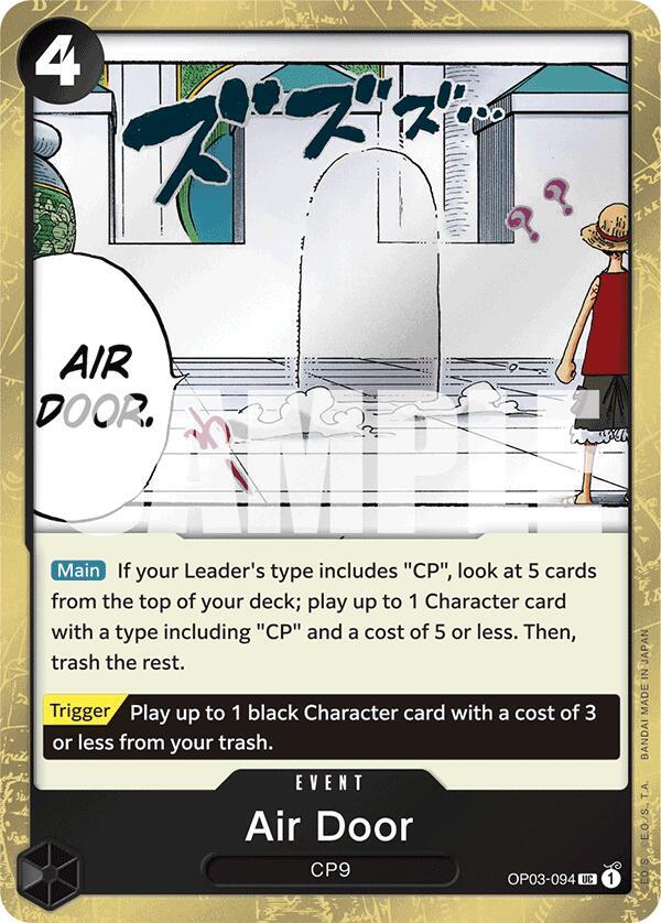 Air Door (Jolly Roger Foil) OP03-094 Premium Booster -The Best- One Piece