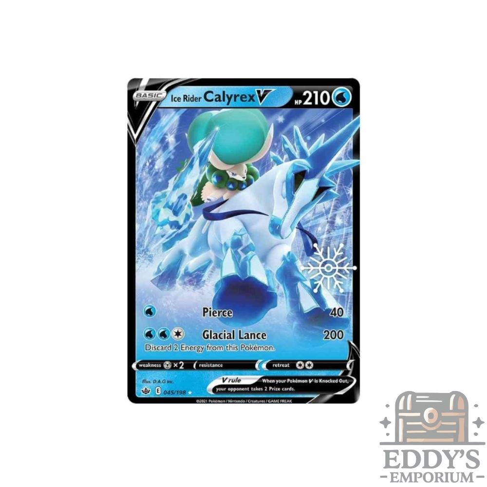 Ice Rider Calyrex V (Snowflake Stamp) - 045/198 - Chilling Reign