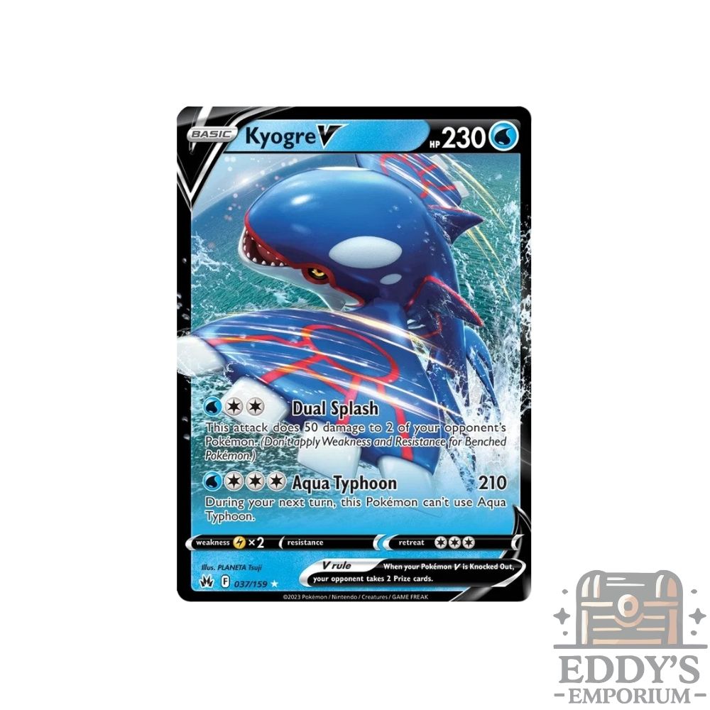 Kyogre V - 037/159 - Crown Zenith