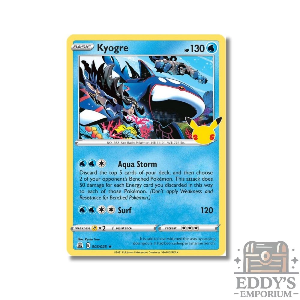 Kyogre 003/025 - Celebrations - Holo