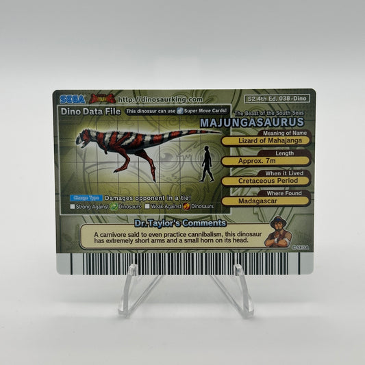 Majungasaurus - 038-Dino - SEGA Dinosaur King S2 4th Edition Holo