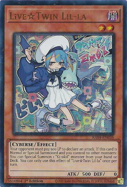 Live Twin Lil-la (UR) RA04-EN036 Quarter Century Stampede Yu-Gi-Oh 1st Edition NM