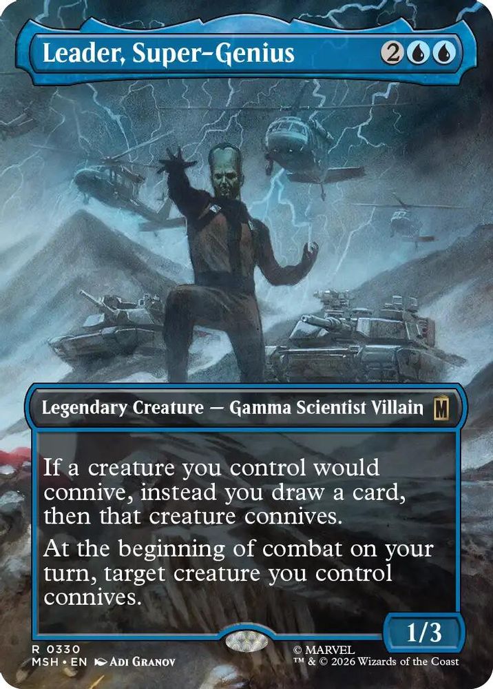 Leader, Super-Genius (Borderless) 330 Marvel Super Heroes Magic: The Gathering