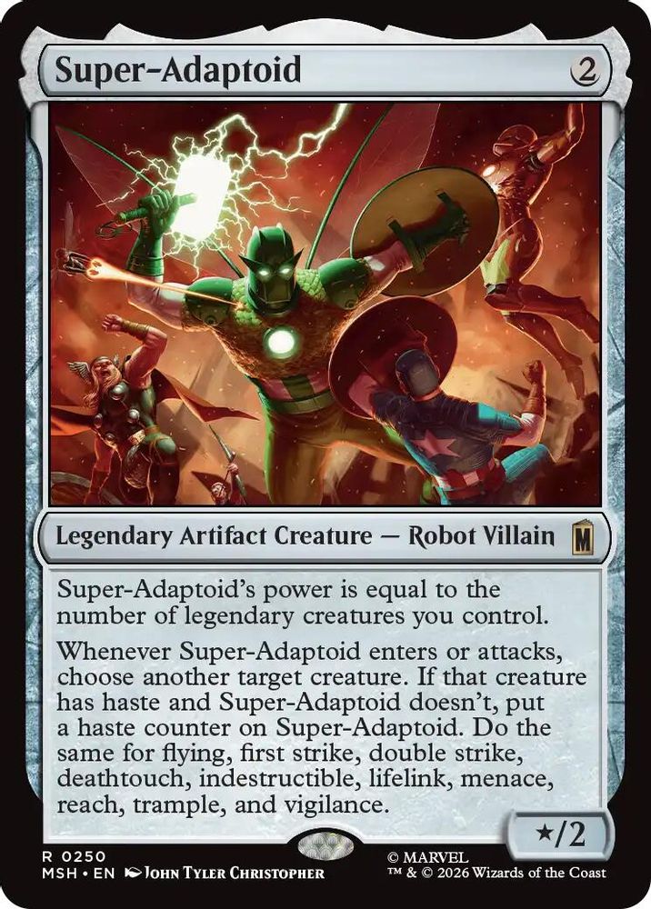 Super-Adaptoid 250 Marvel Super Heroes Magic: The Gathering Rare