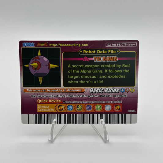 Tie Bomb - 076-Move - SEGA Dinosaur King S2 4th Edition