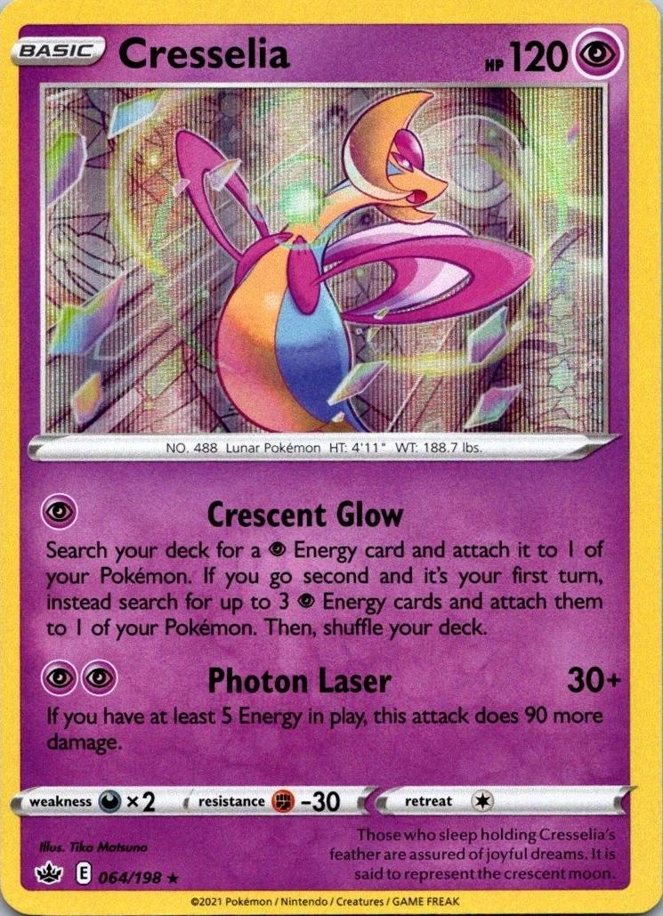 Cresselia 064/198 Chilling Reign Pokemon Reverse Holo Rare NM