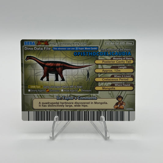Opisthocoelicaudia - 025-Dino - SEGA Dinosaur King S2 4th Edition