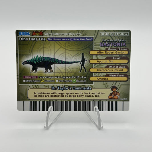 Gastonia - 047-Dino - SEGA Dinosaur King S2 4th Edition