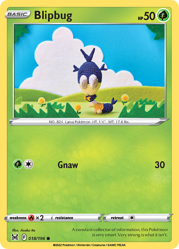 Blipbug 018/196 Lost Origin Pokemon Reverse Holo Common NM