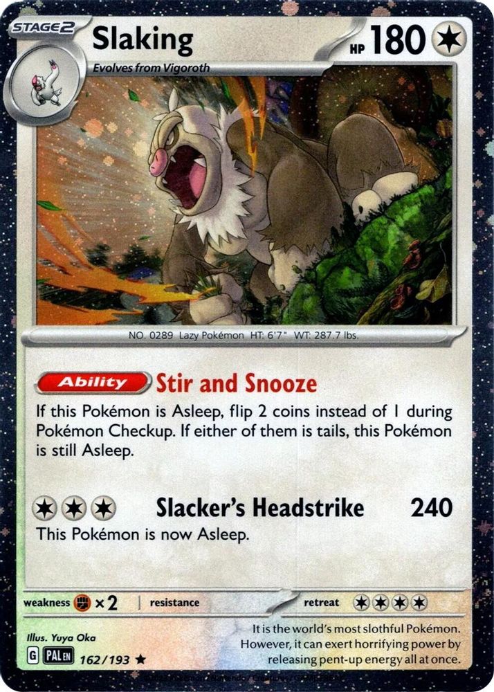 Slaking (Cosmos Holo) 162/193 Miscellaneous Cards & Products Pokemon Rare NM