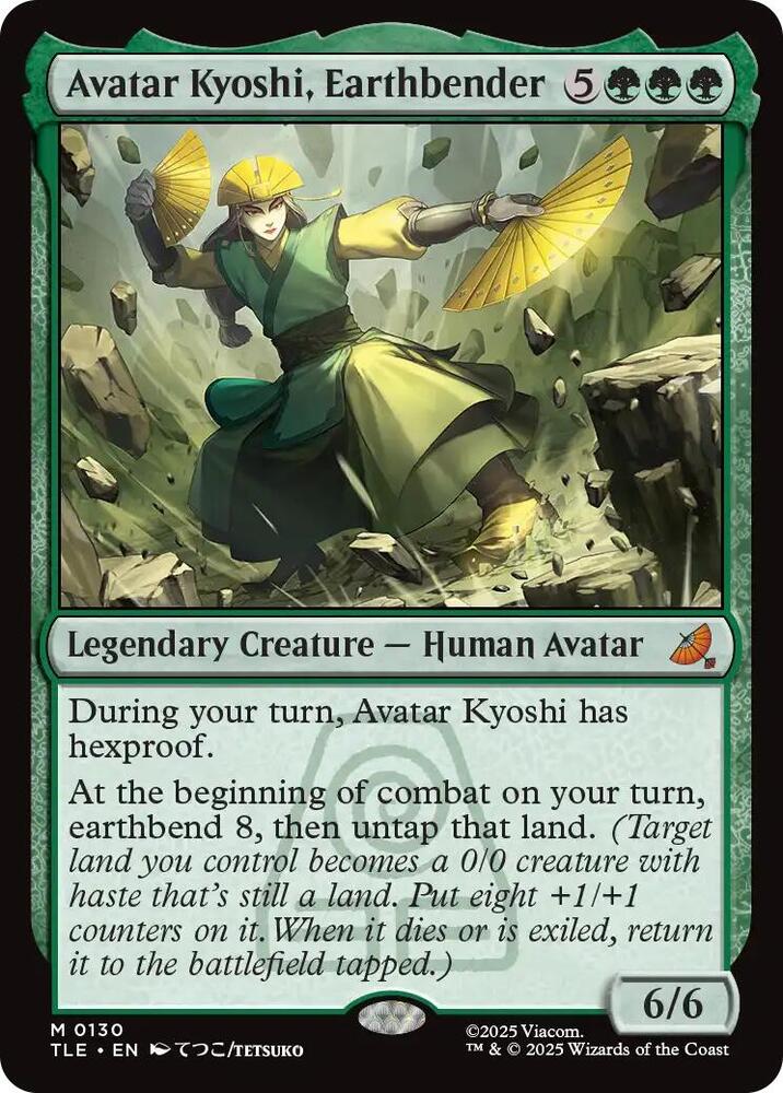Avatar Kyoshi, Earthbender 130 Avatar: The Last Airbender: Eternal-Legal Magic: The Gathering Foil