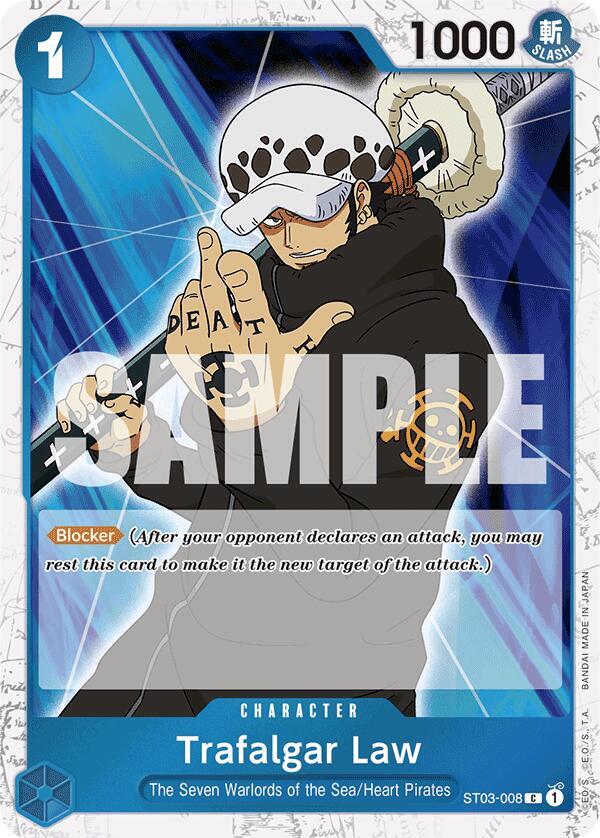Trafalgar Law (Jolly Roger Foil) ST03-008 Premium Booster -The Best- One Piece