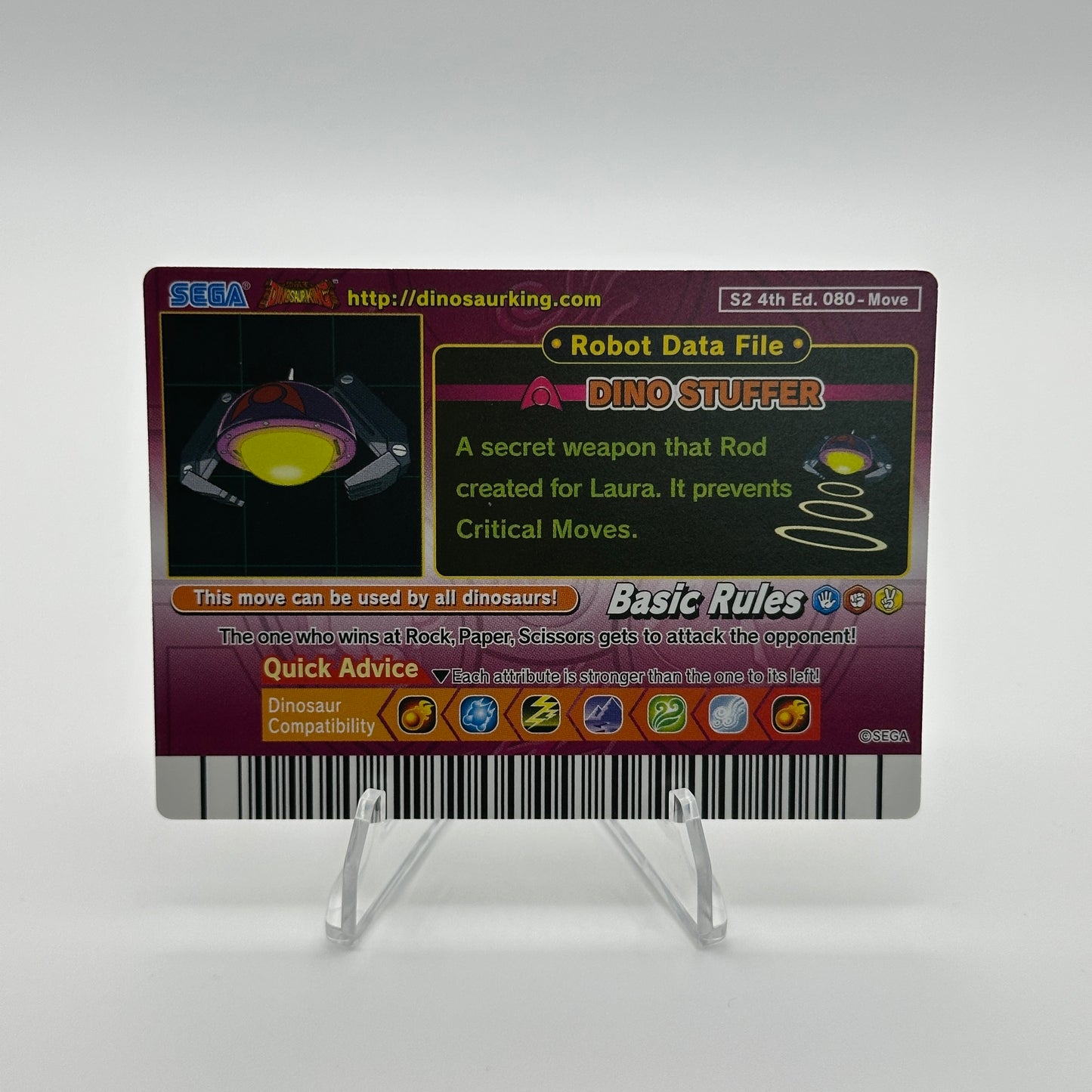 Dino Stuffer - 080-Move - SEGA Dinosaur King S2 4th Edition