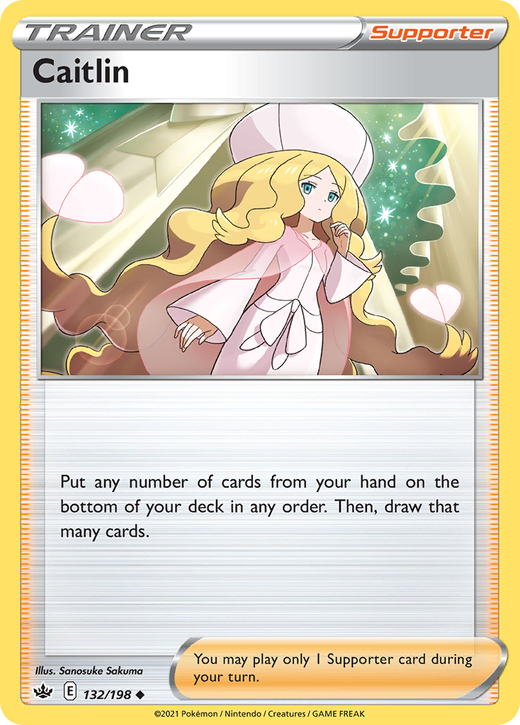 Caitlin 132/198 Chilling Reign Pokemon Reverse Holo