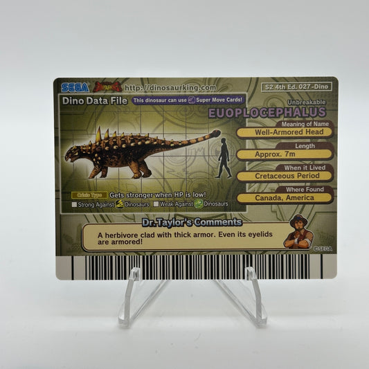 Euoplocephalus - 027-Dino - SEGA Dinosaur King S2 4th Edition