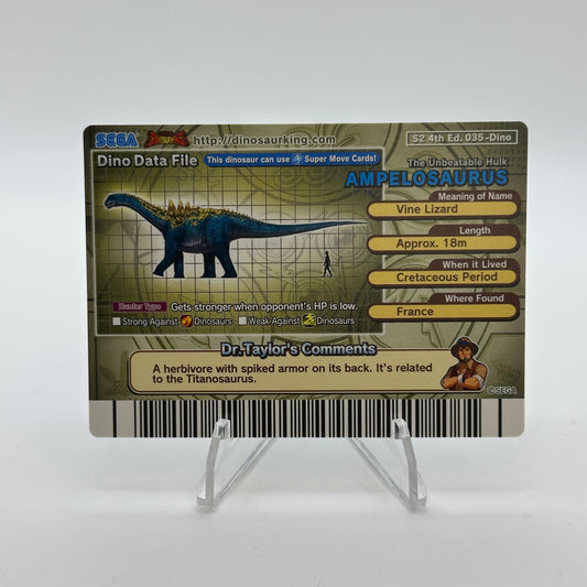 Ampelosaurus - 035-Dino - SEGA Dinosaur King S2 4th Edition