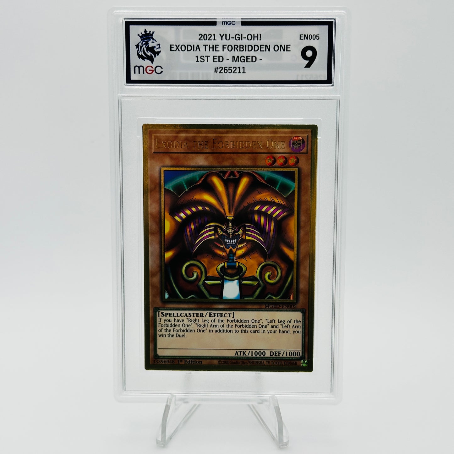 Exodia the Forbidden One (PGR) - MGED-EN005 - Maximum Gold ED - MGC 9