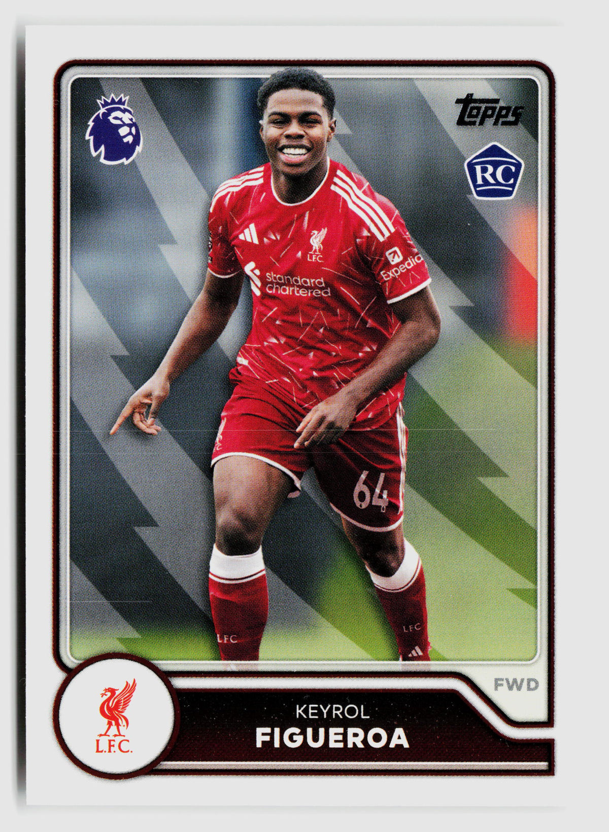 Keyrol Figueroa - Liverpool FC - Base Cards - Topps Premier League 26/27 #171