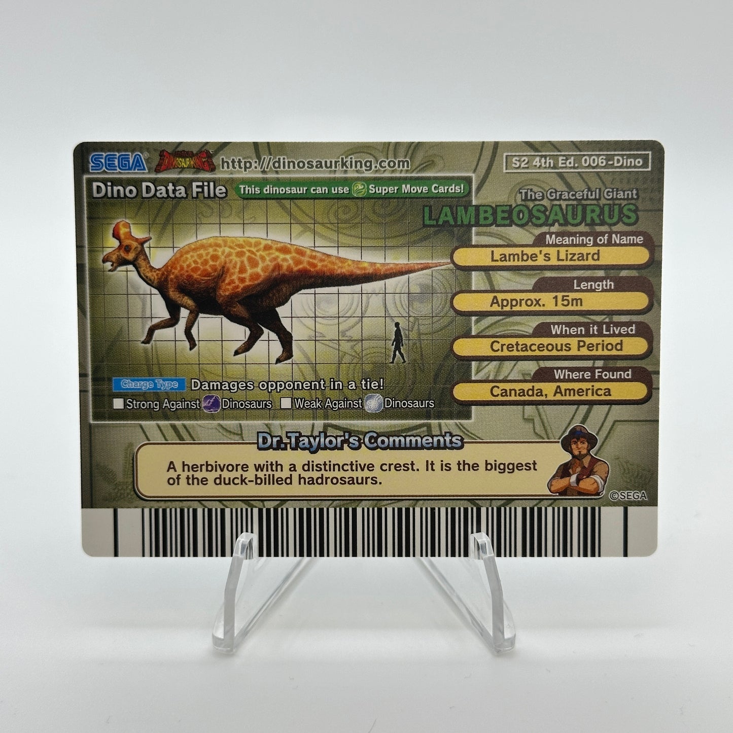 Lambeosaurus - 006-Dino - SEGA Dinosaur King S2 4th Edition