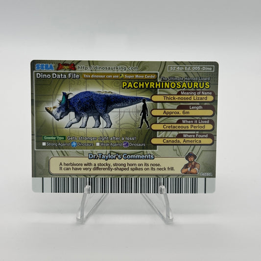 Pachyrhinosaurus - 005-Dino - SEGA Dinosaur King S2 4th Edition Holo