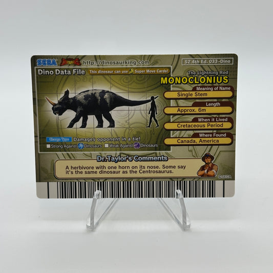 Monoclonius - 033-Dino - SEGA Dinosaur King S2 4th Edition