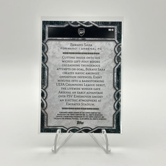 Bukayo Saka - MO-10 - Topps Arsenal Fan Set 24/25