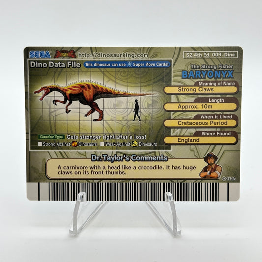 Baryonyx - 009-Dino - SEGA Dinosaur King S2 4th Edition