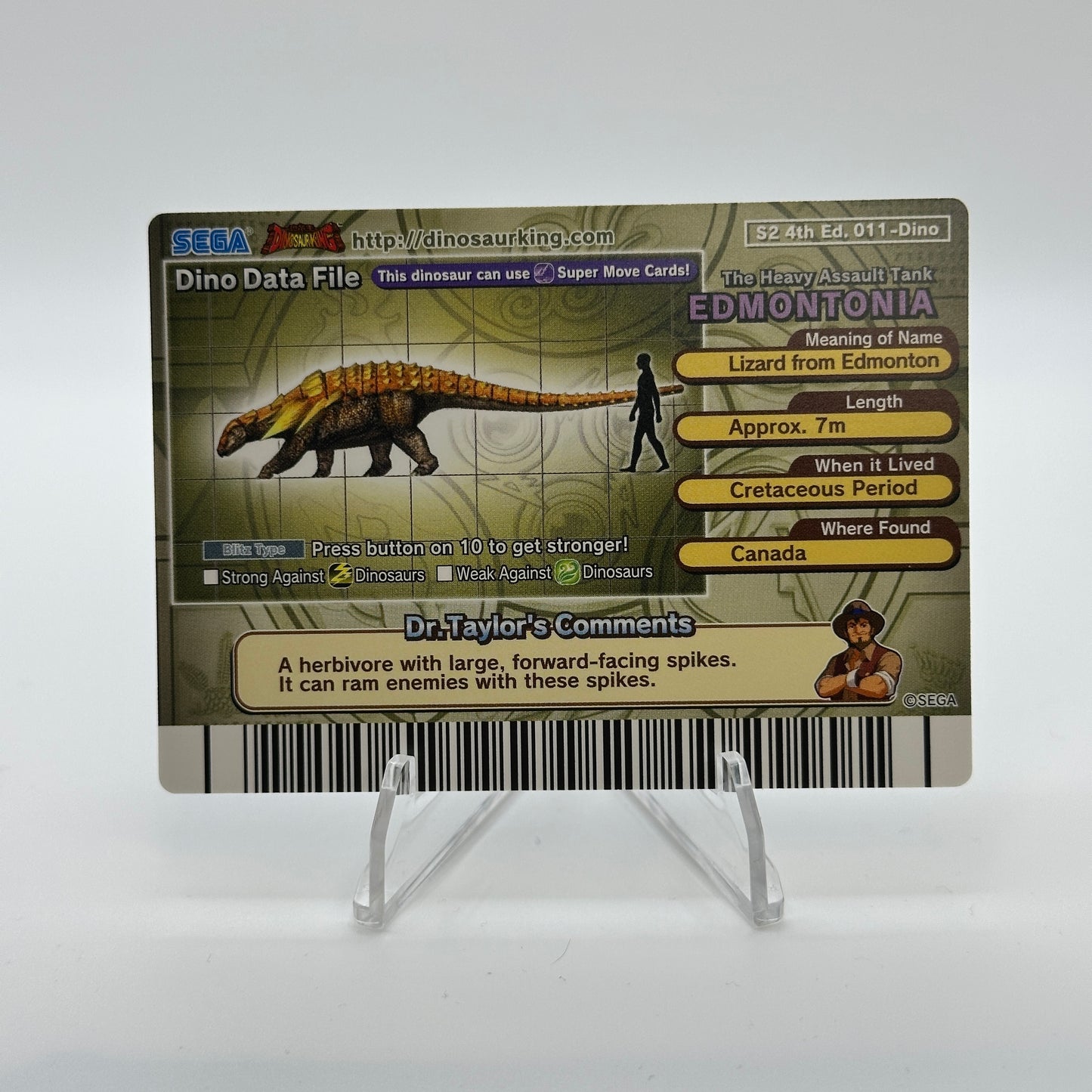 Edmontonia - 011-Dino - SEGA Dinosaur King S2 4th Edition