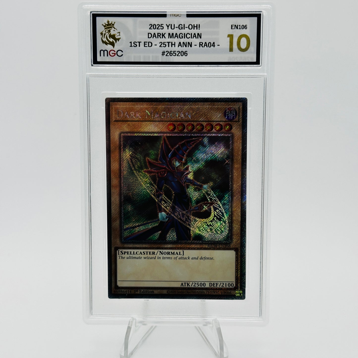Dark Magician 6th Art (Plat 1st Ed) - RA04-EN106 - QC Stampede - MGC 10