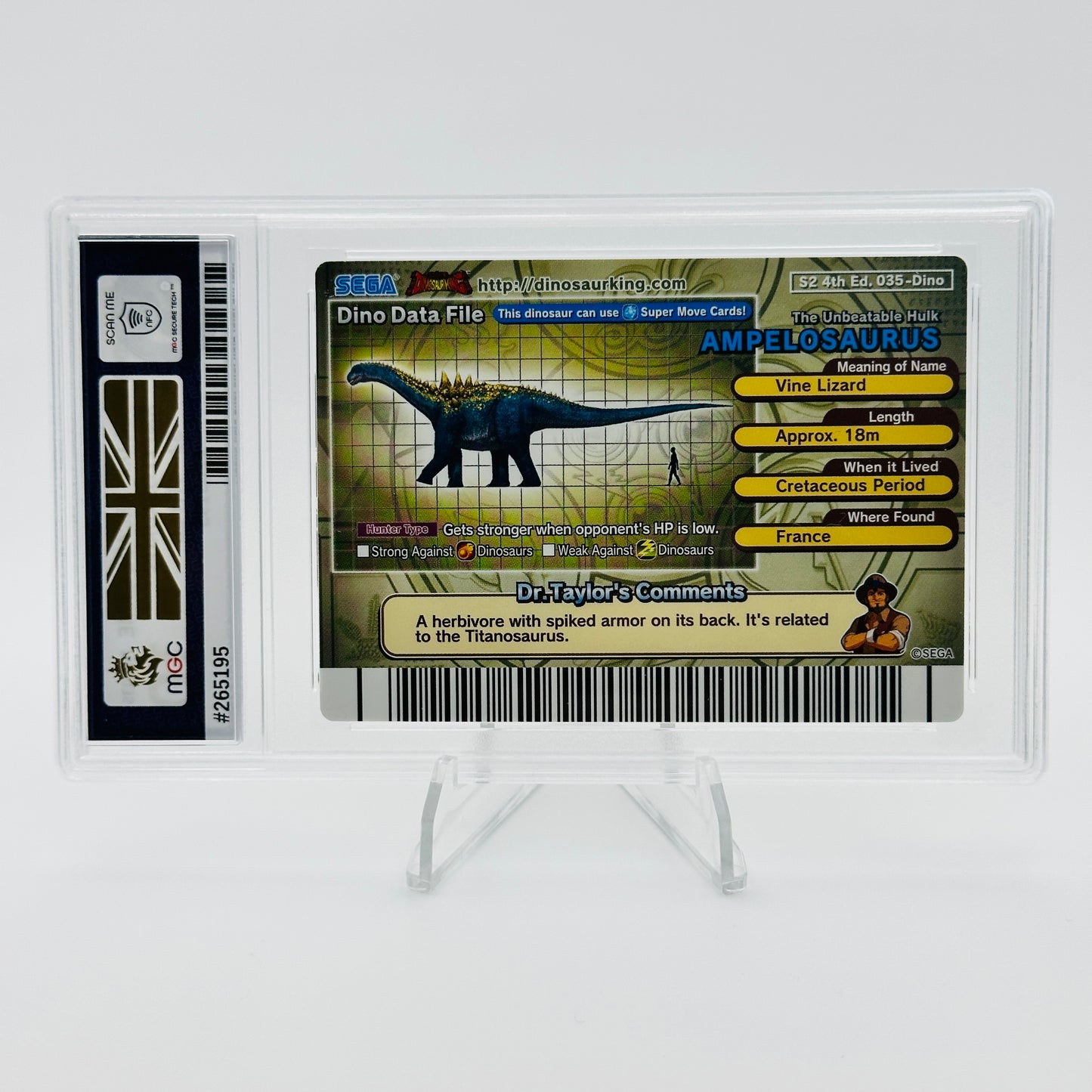 Ampelosaurus - 035 - Dinosaur King Arcade - MGC 10