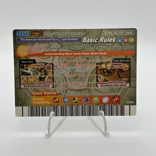 Earthquake - 098-Earth - SEGA Dinosaur King S2 4th Edition