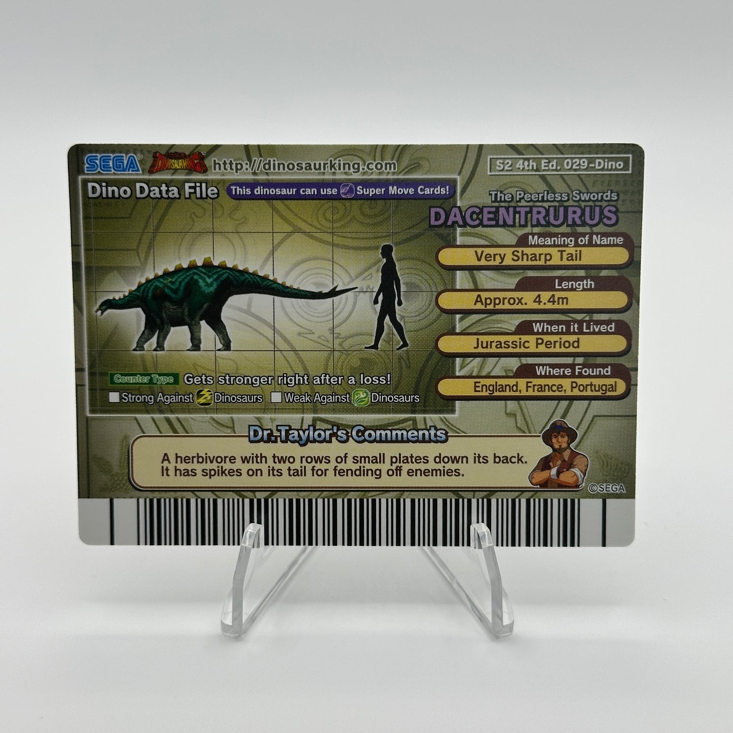 Dacentrurus - 029-Dino - Dinosaur King S2 4th Edition 4th