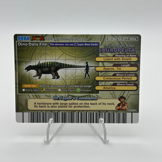 Sauropelta - 017-Dino - SEGA Dinosaur King S2 4th Edition