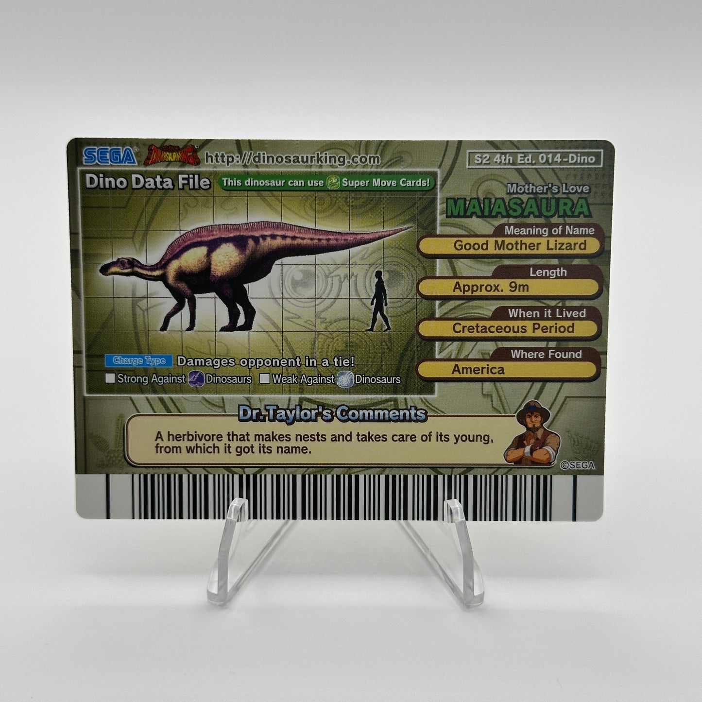 Maiasaura - 014-Dino - SEGA Dinosaur King S2 4th Edition