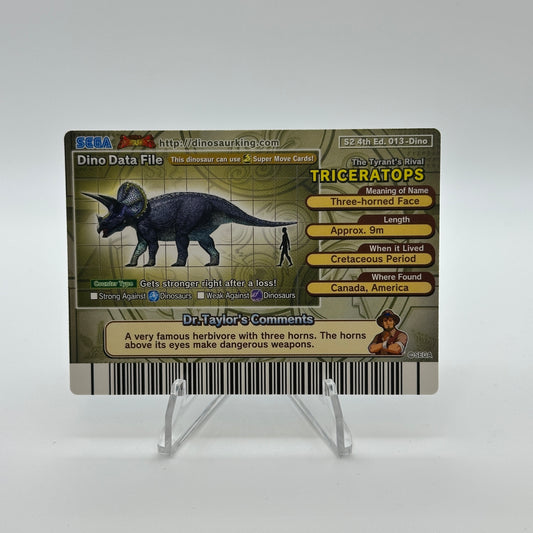 Triceratops - 013-Dino - SEGA Dinosaur King S2 4th Edition