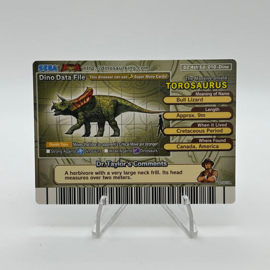 Torosaurus - 010-Dino - SEGA Dinosaur King - S2 4th Edition