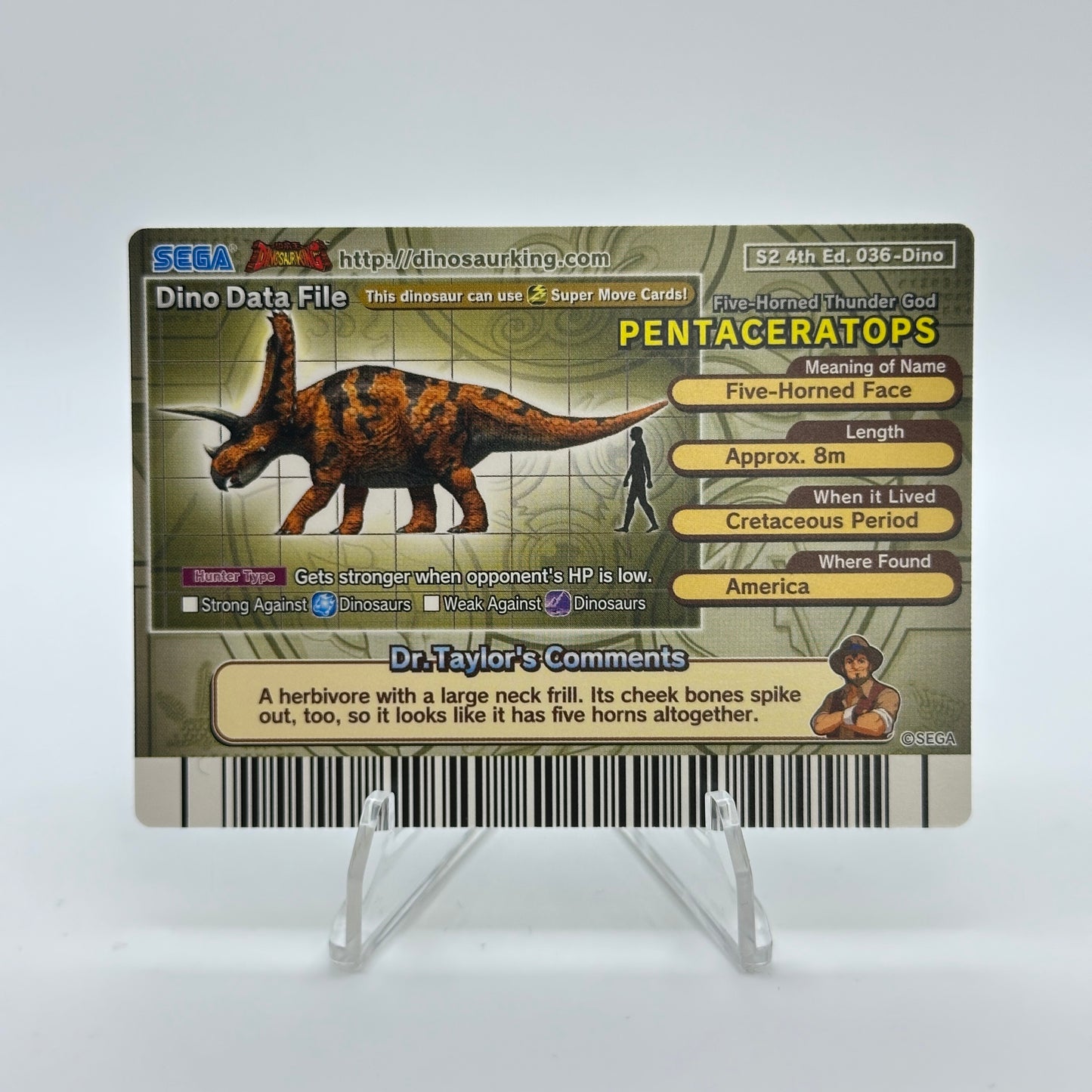 Pentaceratops - 036-Dino - SEGA Dinosaur King S2 4th Edition