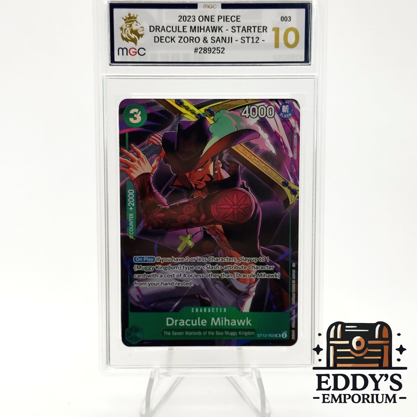 Dacule Mihawk Alt Art - ST12-003 - SD Zoro & Sanji - MGC 10