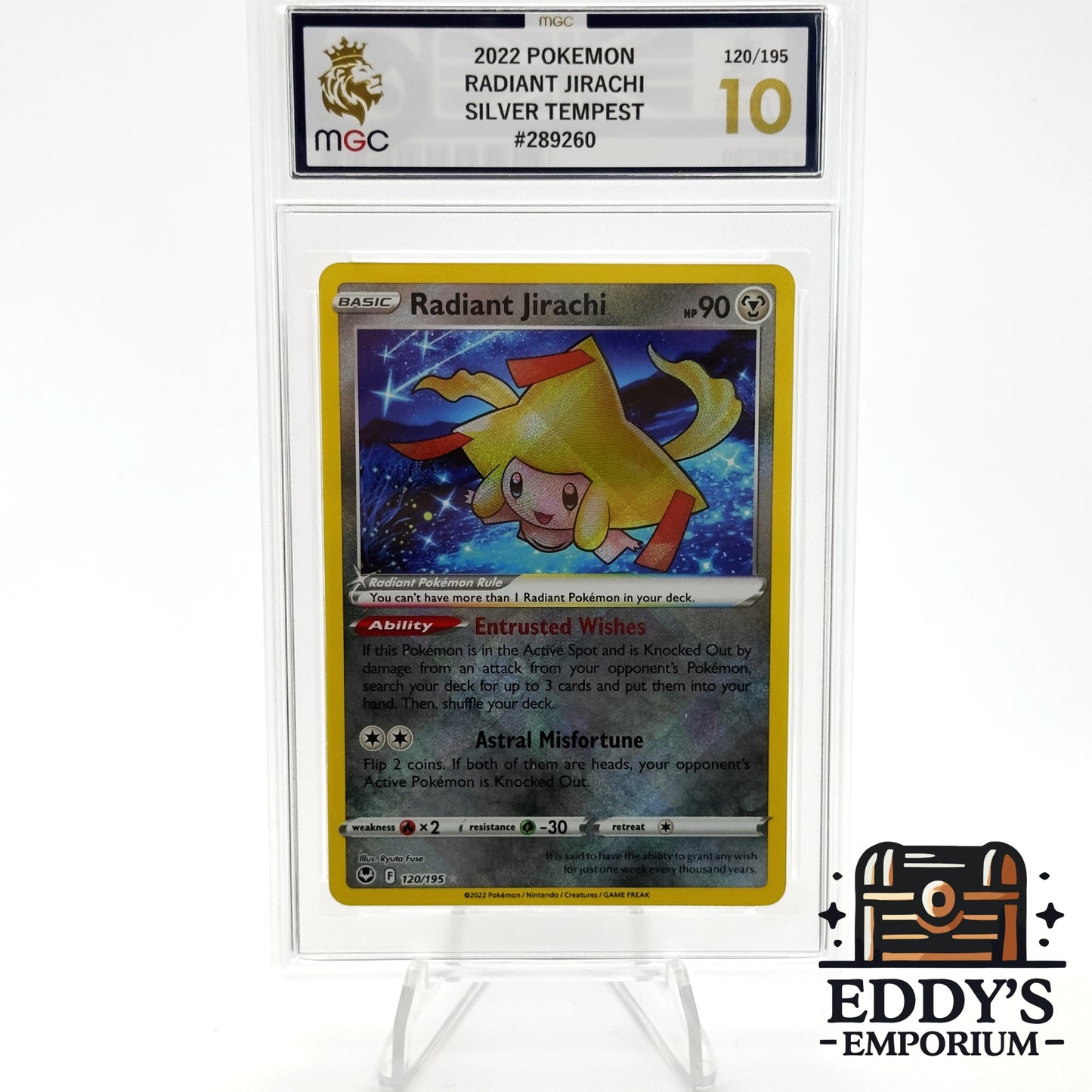 Jirachi - 120/195 - Radiant Rare - Silver Tempest - MGC 10