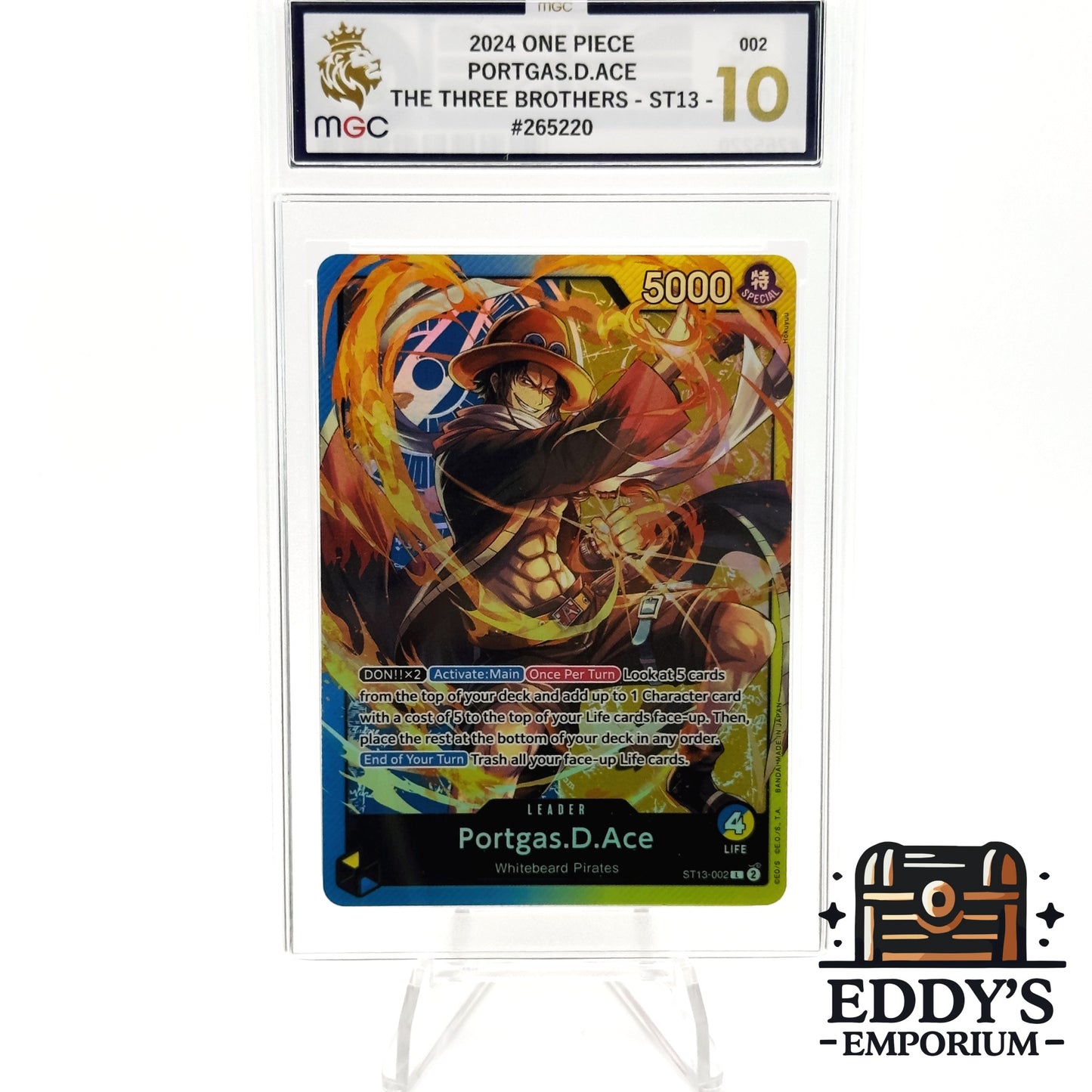 Portgas D.Ace - ST13-002 - Leader - The Three Brothers - MGC 10