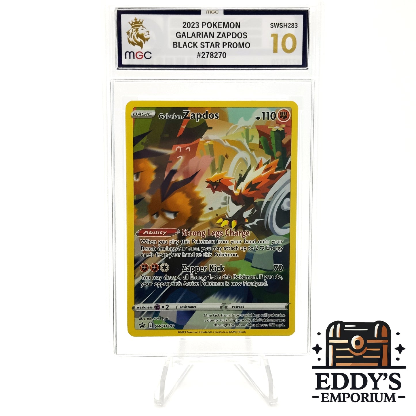 Galarian Zapdos - SWSH283 - Sword & Shield Black Star Promo - MGC 10