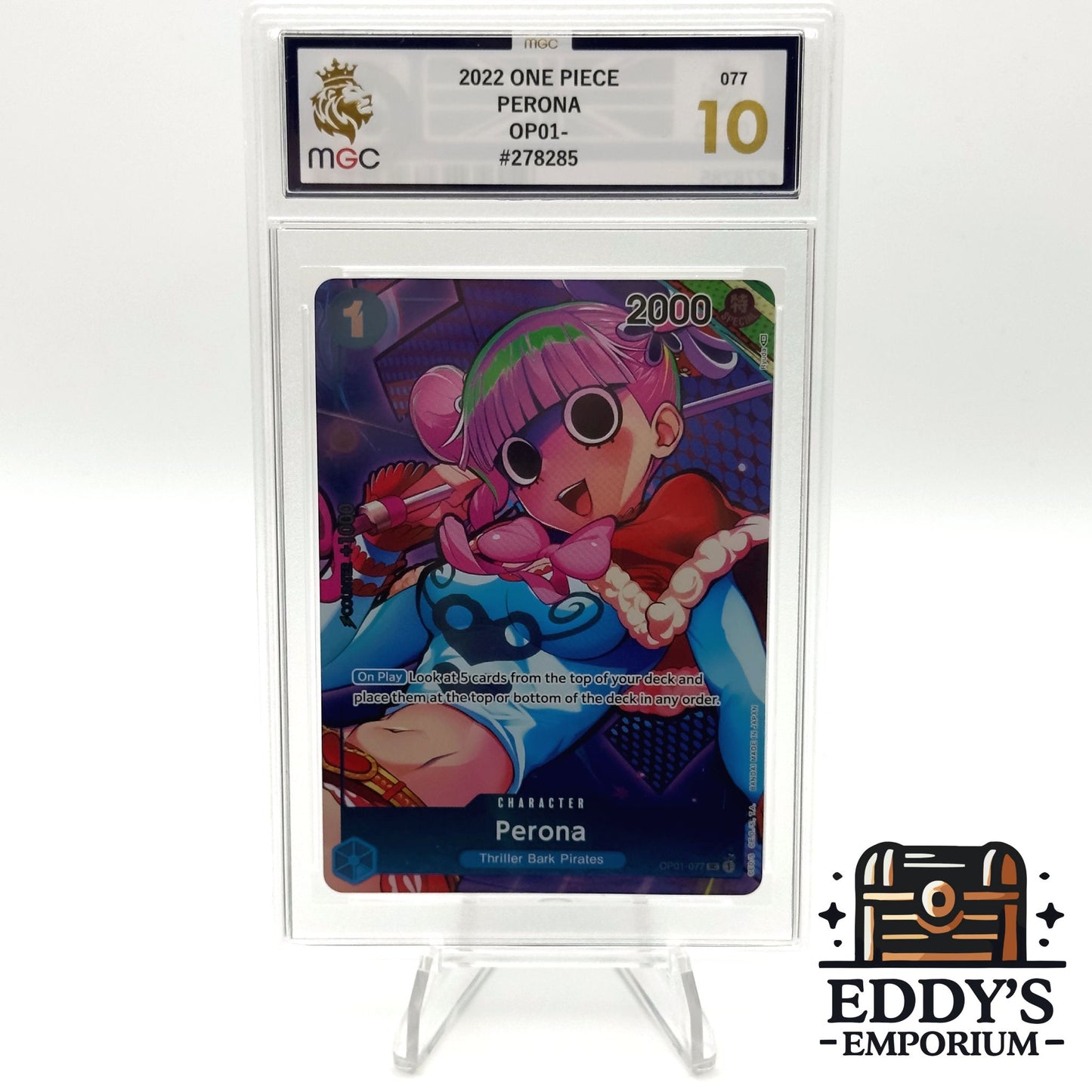 Perona (Alt Art) - OP01-077 - Romance Dawn - Box Topper - MGC 10 - Pop 1