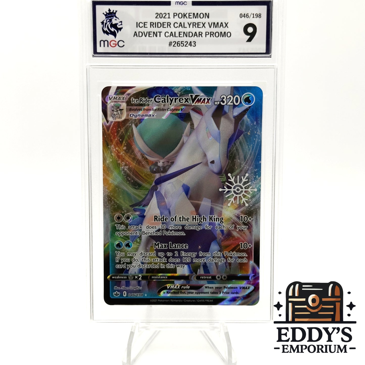 Ice Rider Calyrex VMAX (Calendar Promo) - 046/198 - Violet ex - MGC 9