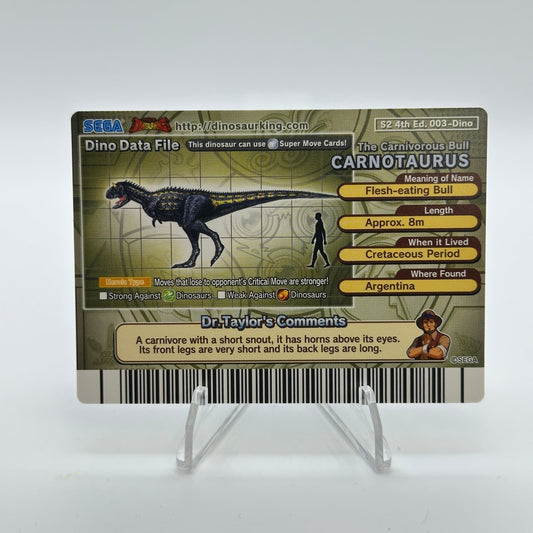 Carnotaurus - 003-Dino - Dinosaur King Arcade - S2 4th Edition