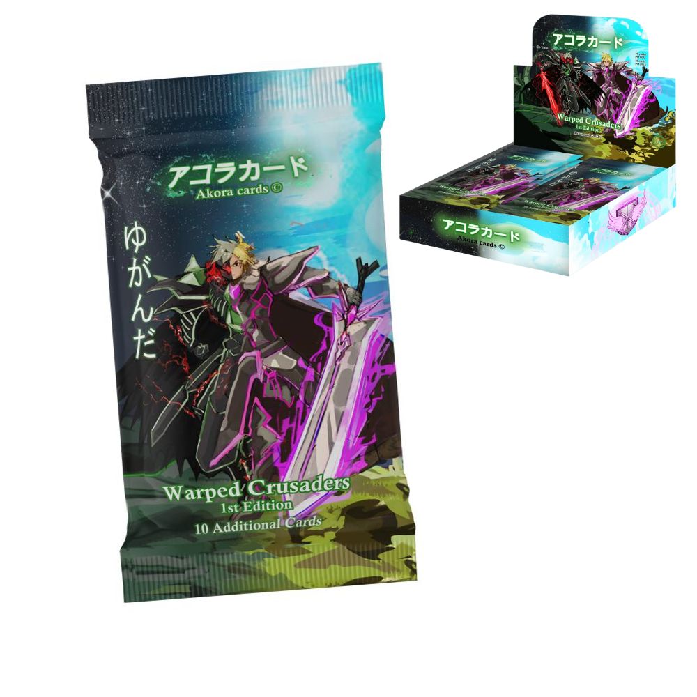 akora 1st edition booster box AKORA TCG: Warped Crusaders 1st Edition Booster Pack